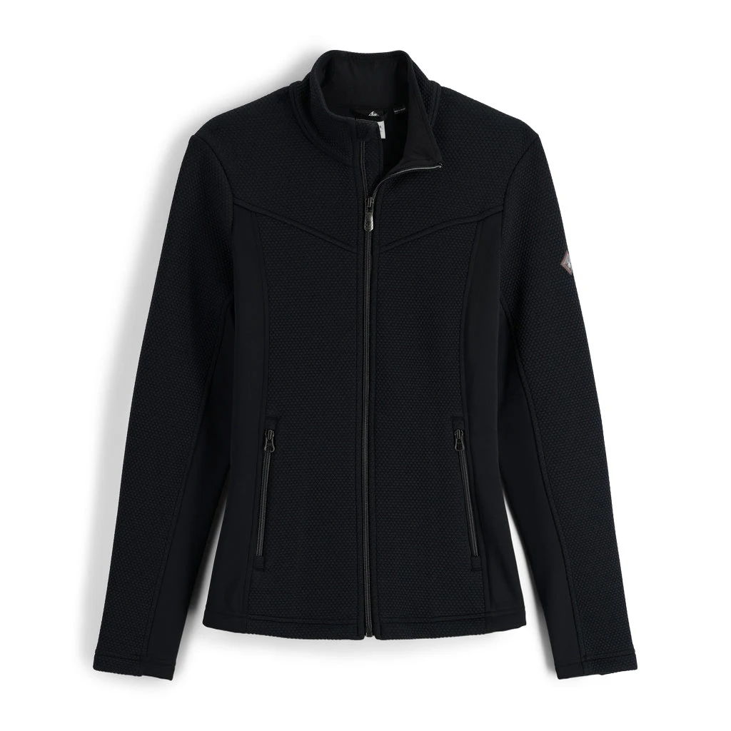 Spyder Womens Encore Full Zip - Black Black 1 Spyder Womens Encore Full Zip - Black Black