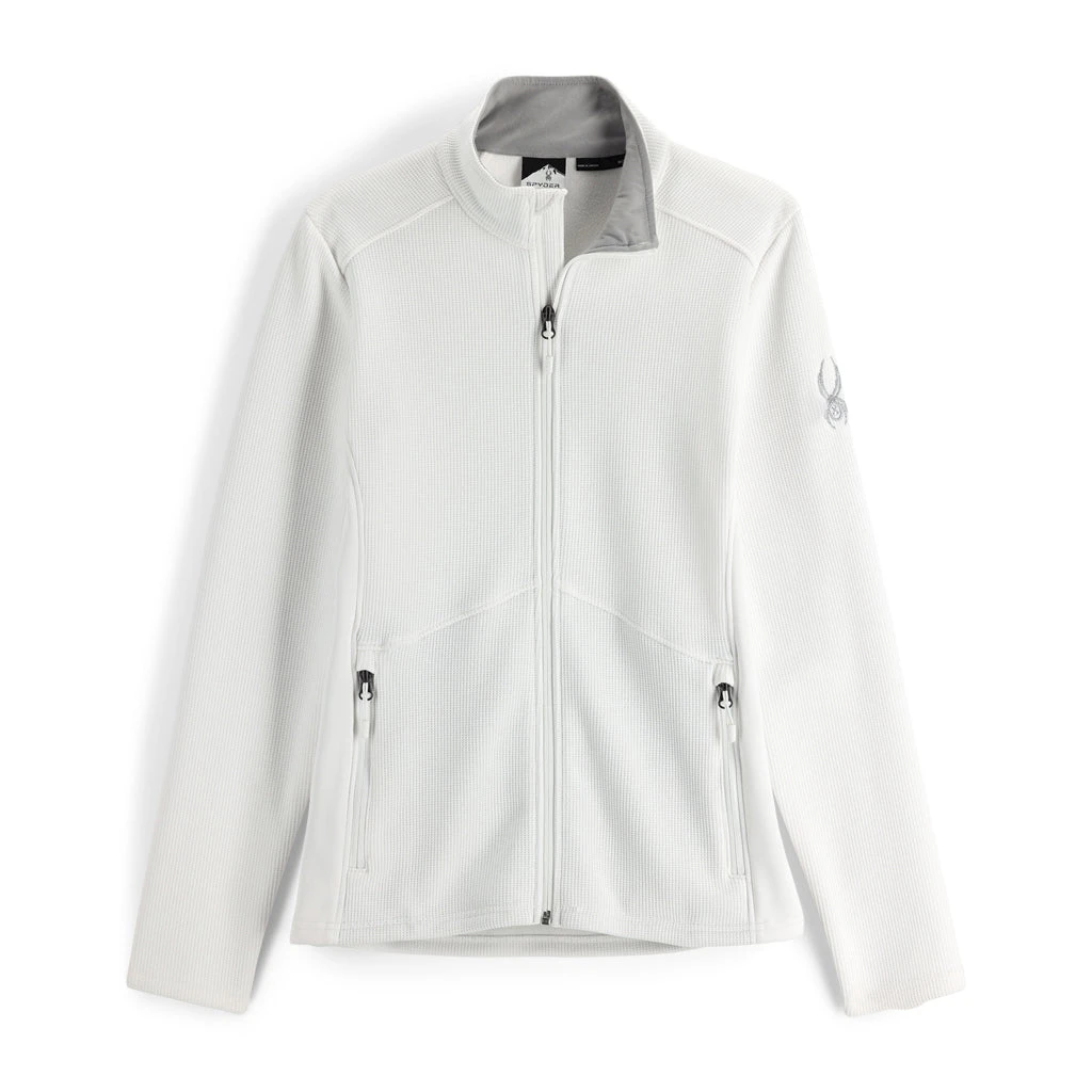 Spyder Womens Bandita Full Zip - White White 1 Spyder Womens Bandita Full Zip - White White