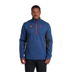 Spyder Mens Bandit Wengen Half Zip - Abyss Volcano -Spyder 205338 415 1 xtg5fm