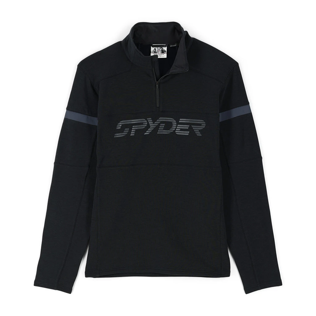 Spyder Mens Speed Half Zip - Black 1 Spyder Mens Speed Half Zip - Black