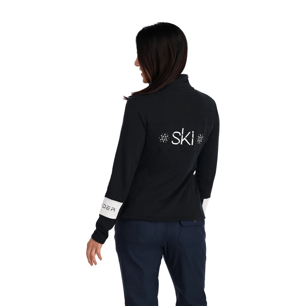 Spyder Womens Speed Quarter Zip - Black 3 Spyder Womens Speed Quarter Zip - Black - Image 3