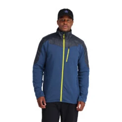 Spyder Mens Leader Graphene Full Zip - Abyss Citron -Spyder 221210 417 1 gfeh9b
