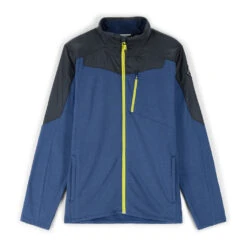 Spyder 14 Spyder Mens Leader Graphene Full Zip - Abyss Citron