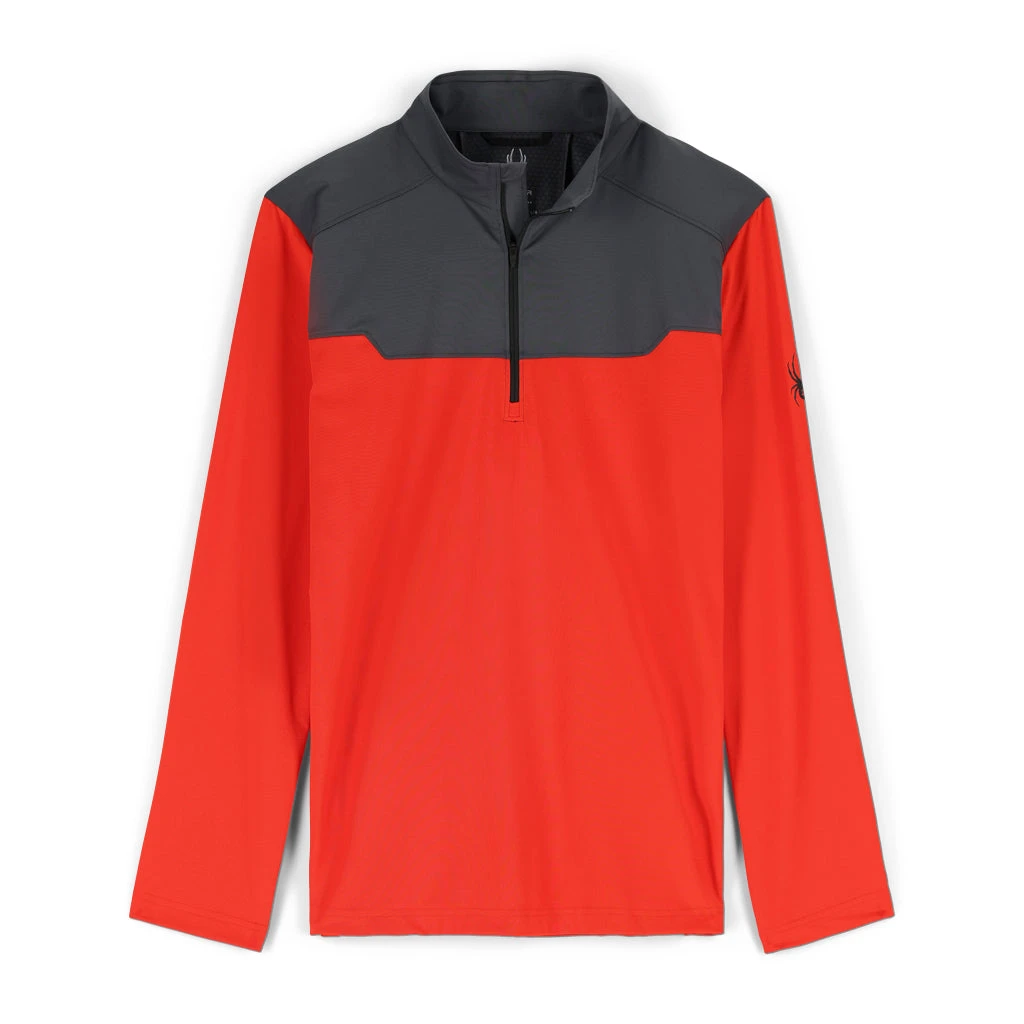 Spyder Mens Leader Graphene Half Zip - Volcano 1 Spyder Mens Leader Graphene Half Zip - Volcano