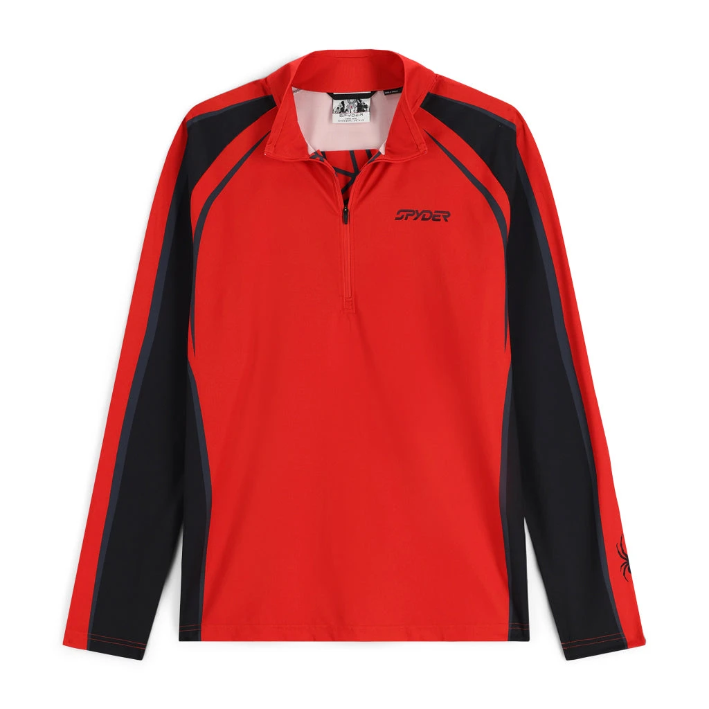 Spyder Mens Throwback Half Zip - Volcano 1 Spyder Mens Throwback Half Zip - Volcano