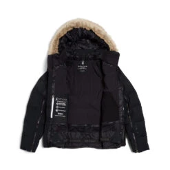 Spyder Womens Falline Faux Fur - Black -Spyder 223005 001 10 a9srzd