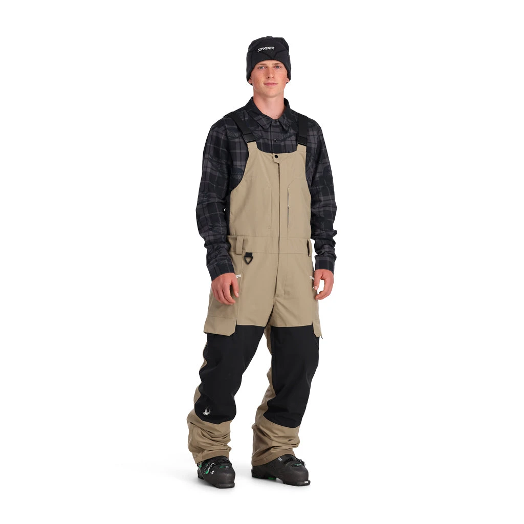 Spyder Mens Terrain Bib - Timber Wolf 2 Spyder Mens Terrain Bib - Timber Wolf - Image 2