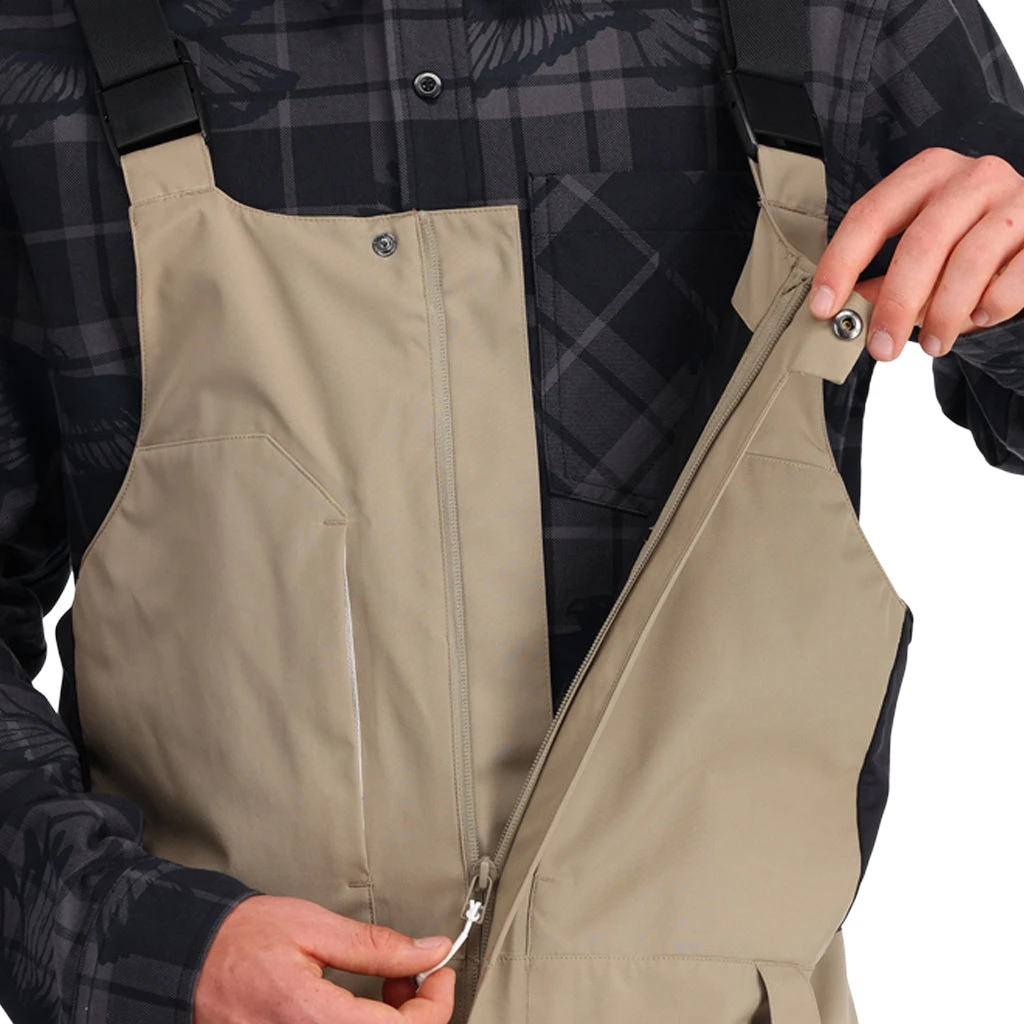 Spyder Mens Terrain Bib - Timber Wolf 4 Spyder Mens Terrain Bib - Timber Wolf - Image 4