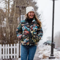 Spyder 42 Spyder Womens Windom Jacket - Black Paint By Number