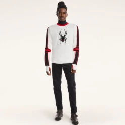 Spyder 30 Mens Spyder X Brooks Brothers Crewneck - White