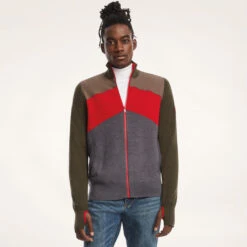 Mens Spyder X Brooks Brothers Colorblock - Olive Green -Spyder MS01102 OLIVE 2